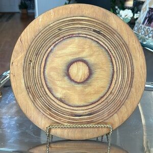 Rare Vintage Design Saarinen Birch Wood Plate ♥️ Keuruu-Finland